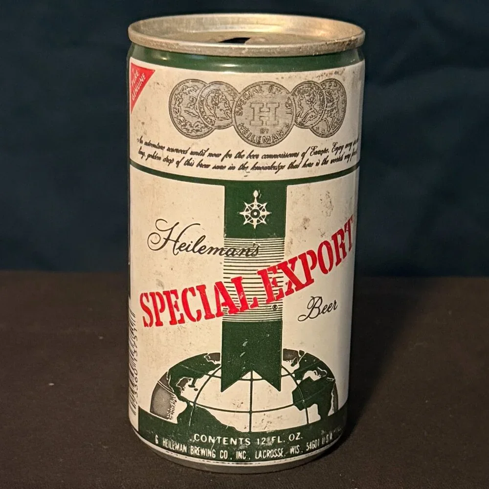 Heileman's Special Export vintage beer can